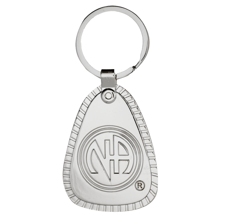 G044a. Key Chain: "NA, Multiple Years". Silver Metal