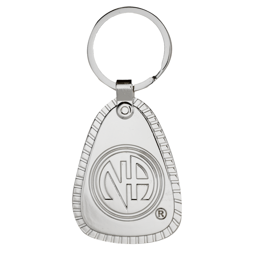 G052. Key Chain: "NA, Multiple Years". Silver Metal