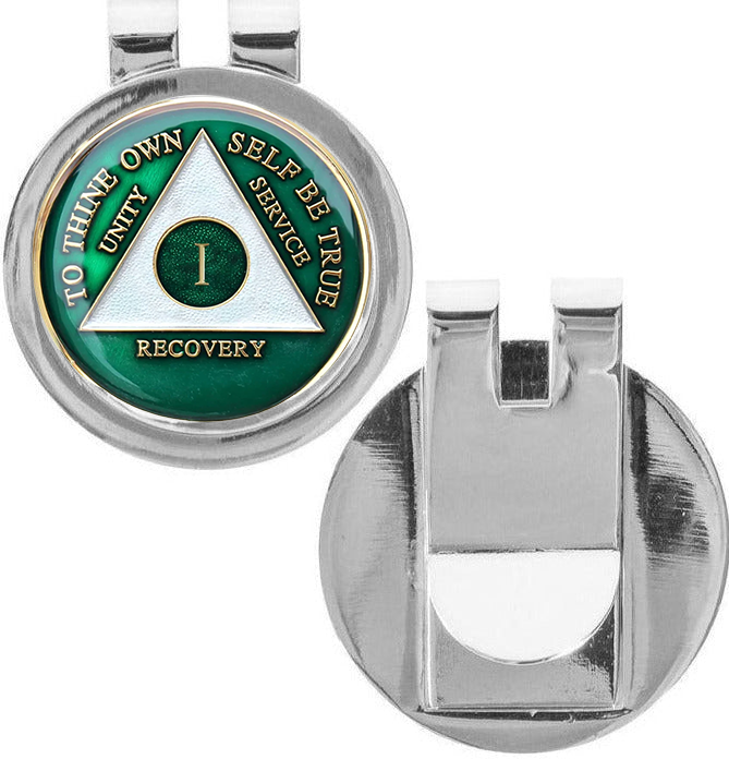G058. Money Clip Medallion Holder Shiny Silver Finish