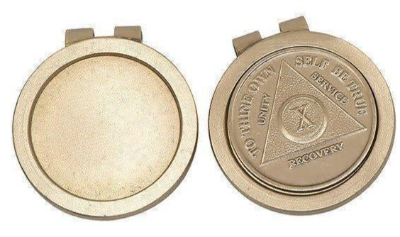 G073. Money Clip Medallion Holder Matte Gold Finish. - Premium Gifts from Choices - Just $8.95! Shop now at Choices Books & Gifts