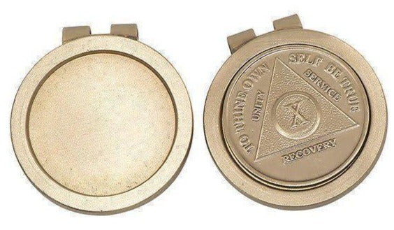 G074. Money Clip Medallion Holder Matte Gold Finish. - Premium Gifts from Choices - Just $8.95! Shop now at Choices Books & Gifts