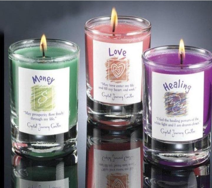 G122. Candle: Herbal Magic Votive Candle* - Choices Books & Gifts