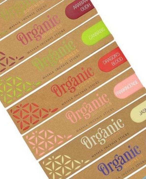 G124. Incense: Organic Goodness Masala Incense Sticks - Choices Books & Gifts