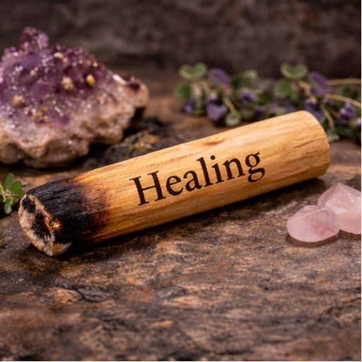 G072. Palo Santo w WORDS Burning Sticks. Variety