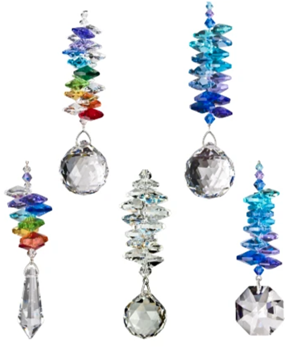 G193. Crystal Grand Cascade LARGE - Rainbow.  CCGR - Choices Books & Gifts