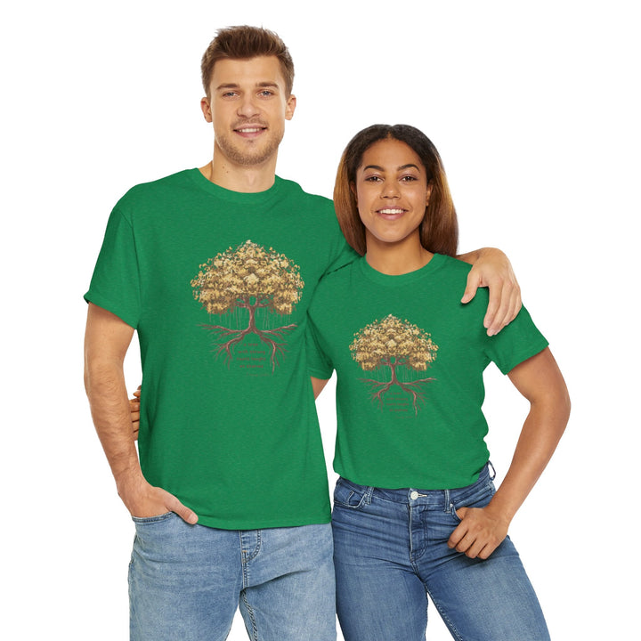 G118. Tree with Strong Roots T-shirt (Unisex). Many Colors Available