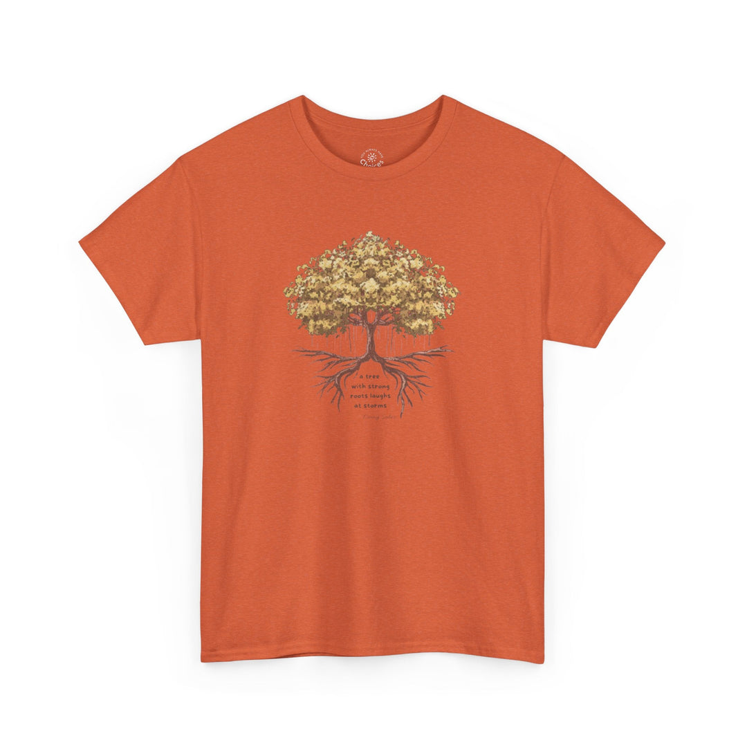 G118. Tree with Strong Roots T-shirt (Unisex). Many Colors Available