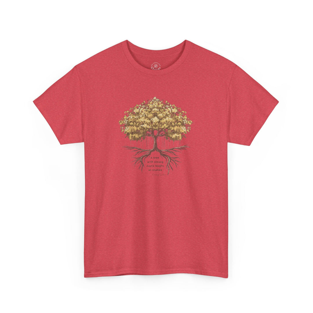 G118. Tree with Strong Roots T-shirt (Unisex). Many Colors Available