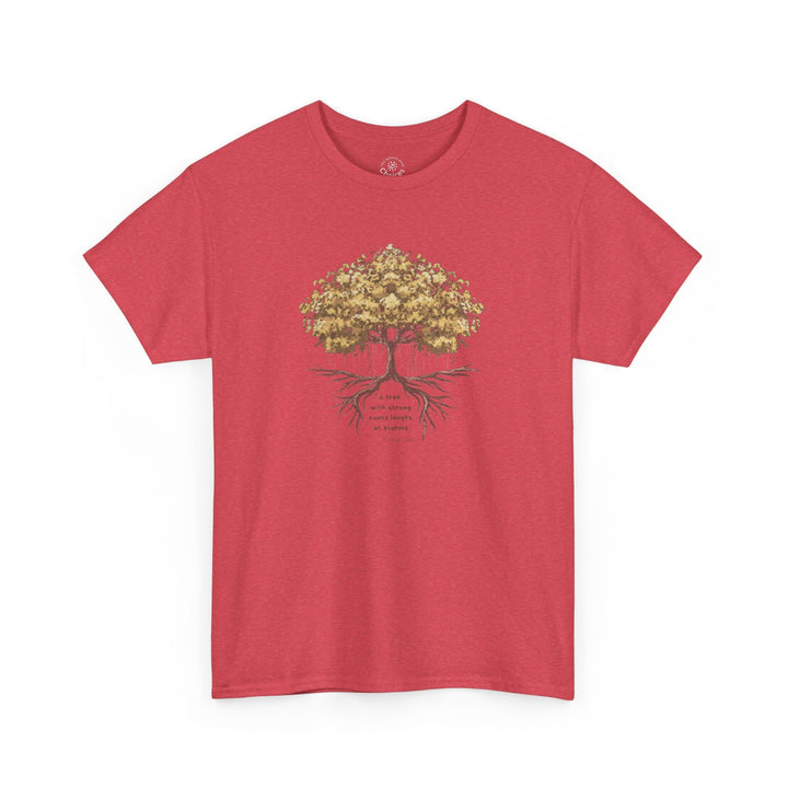 G118. Tree with Strong Roots T-shirt (Unisex). Many Colors Available
