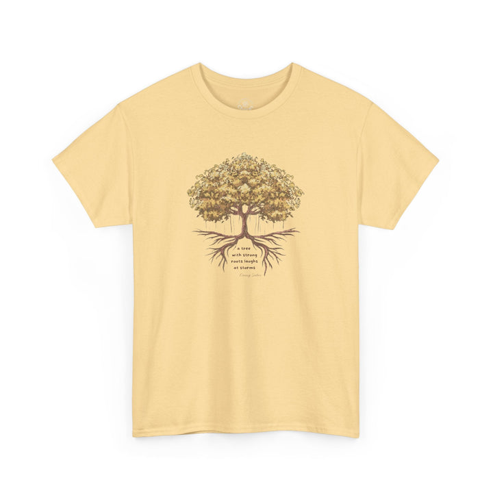 G118. Tree with Strong Roots T-shirt (Unisex). Many Colors Available