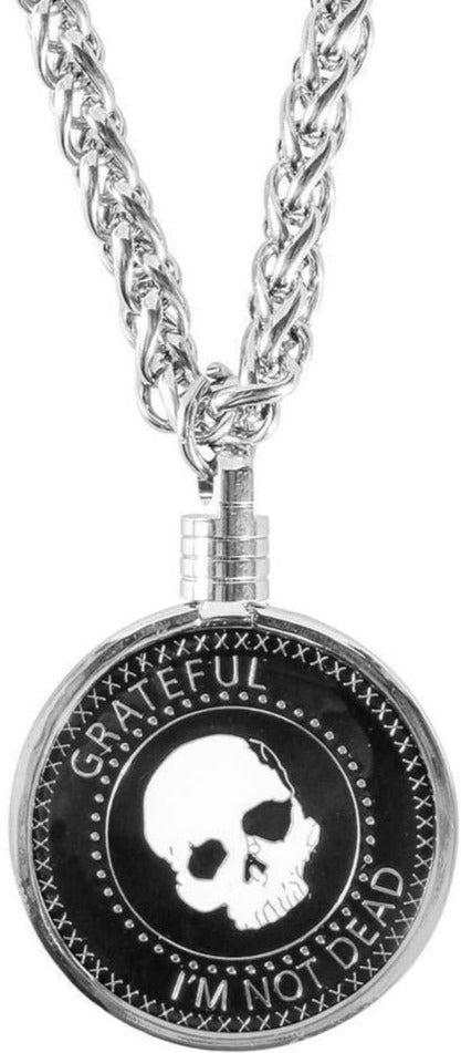 AG53. Medallion Holder Necklace, Silver THICK Chain, 30 inch. NO MEDALLION - Premium Jewelry from Choices - Just $13.95! Shop now at Choices Books & Gifts