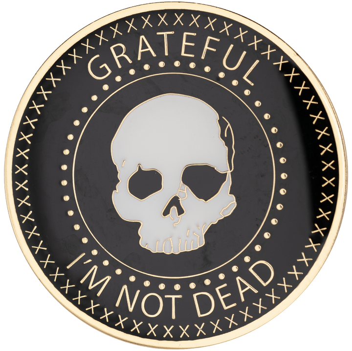 Grateful I'm Not Dead Coin, Gold or Silver - Recovery Medallion from Choices Books & Gifts