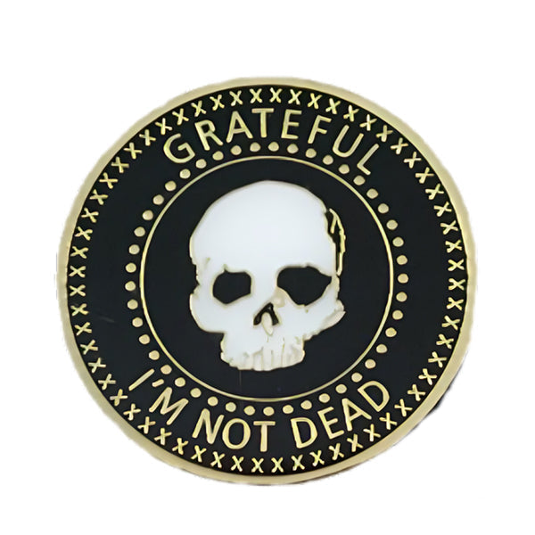 Grateful I'm Not Dead Coin, Gold or Silver - Recovery Medallion from Choices Books & Gifts