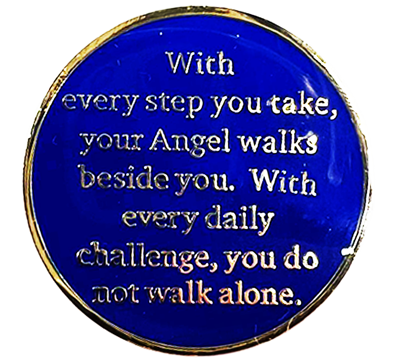 Guardian Angel Blue Coin - Recovery Medallion from Choices Books & Gifts