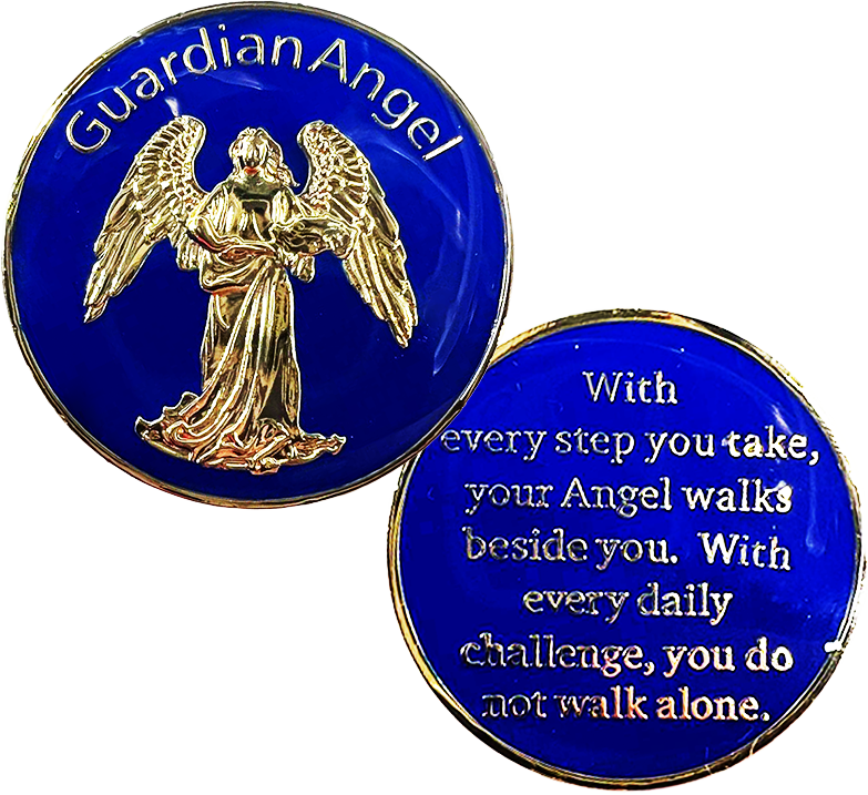 Guardian Angel Blue Coin - Recovery Medallion from Choices Books & Gifts
