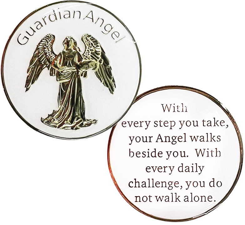 Guardian Angel White Coin - Recovery Medallion from Choices Books & Gifts