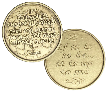 If You Would Change the World Medallion - Recovery Medallion from Choices Books & Gifts