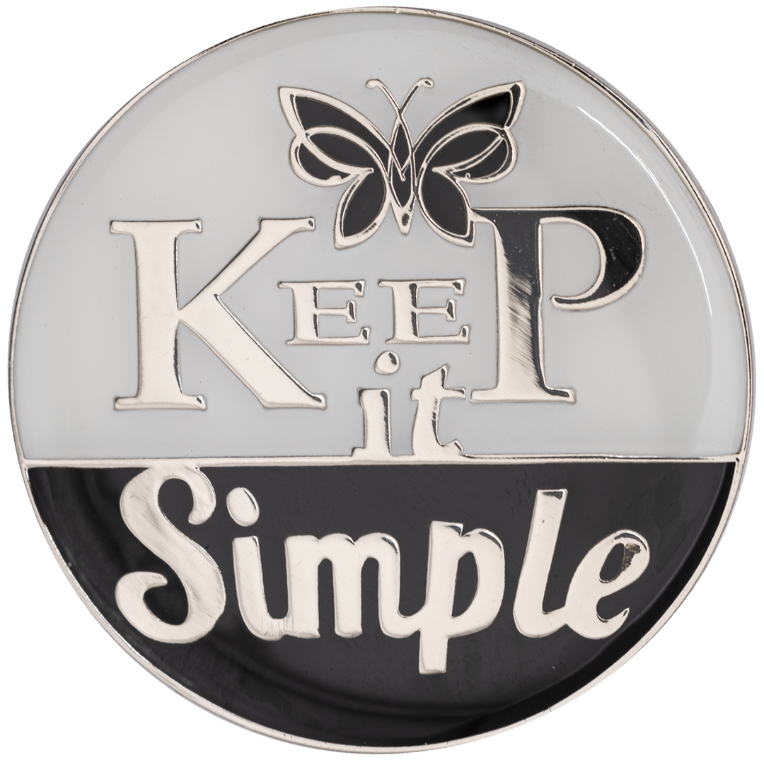 Keep It Simple AA Recovery Coin - Recovery Medallion from Choices Books & Gifts