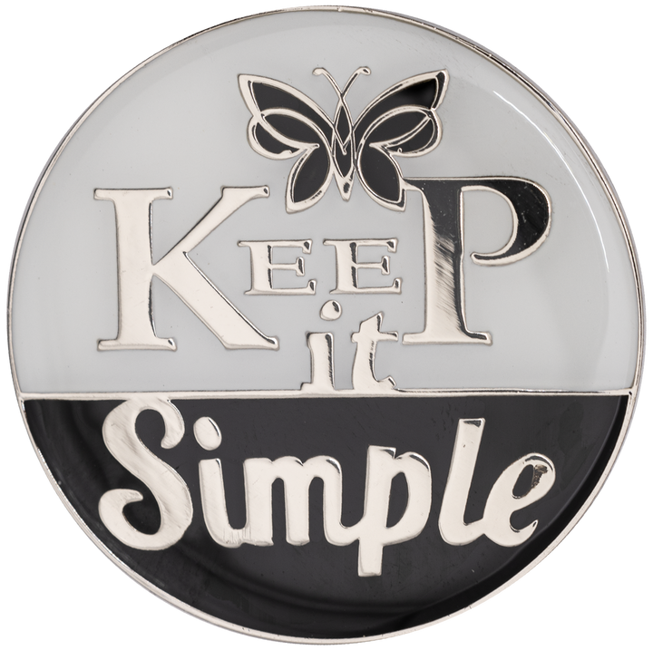 Keep It Simple AA Recovery Coin - Recovery Medallion from Choices Books & Gifts