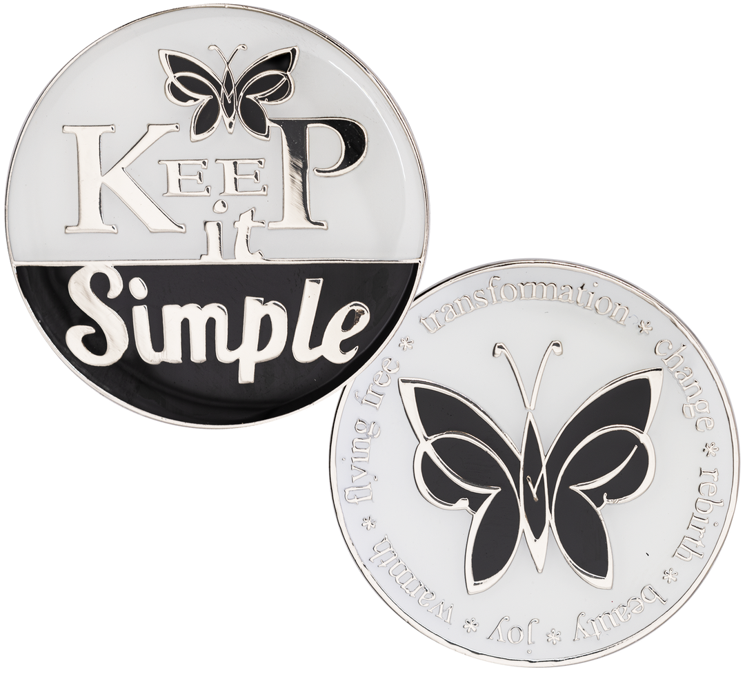 Keep It Simple AA Recovery Coin - Recovery Medallion from Choices Books & Gifts