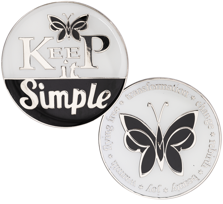 Keep It Simple AA Recovery Coin - Recovery Medallion from Choices Books & Gifts