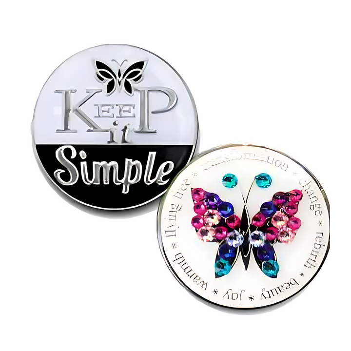 Keep It Simple Coin with Bling - Recovery Medallion from Choices Books & Gifts