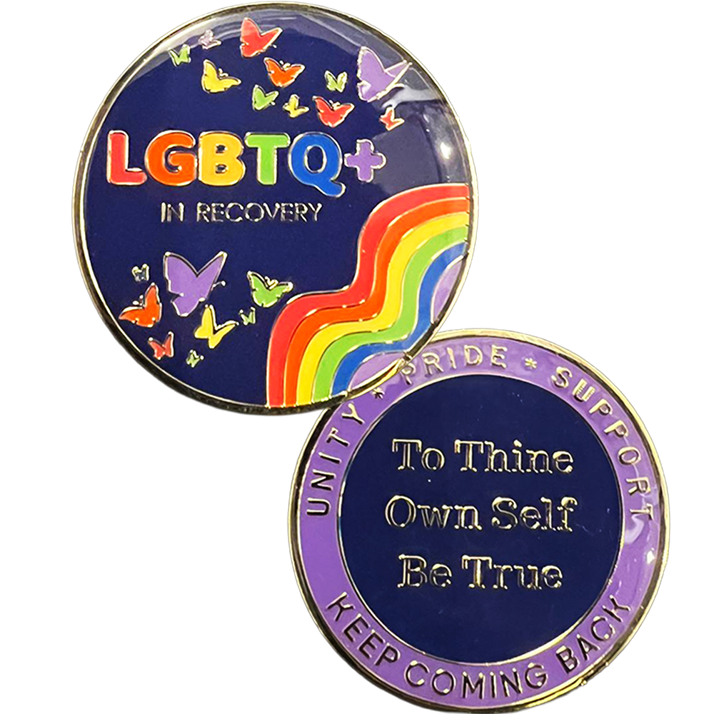 LGBT Coin V2 - Recovery Medallion from Choices Books & Gifts