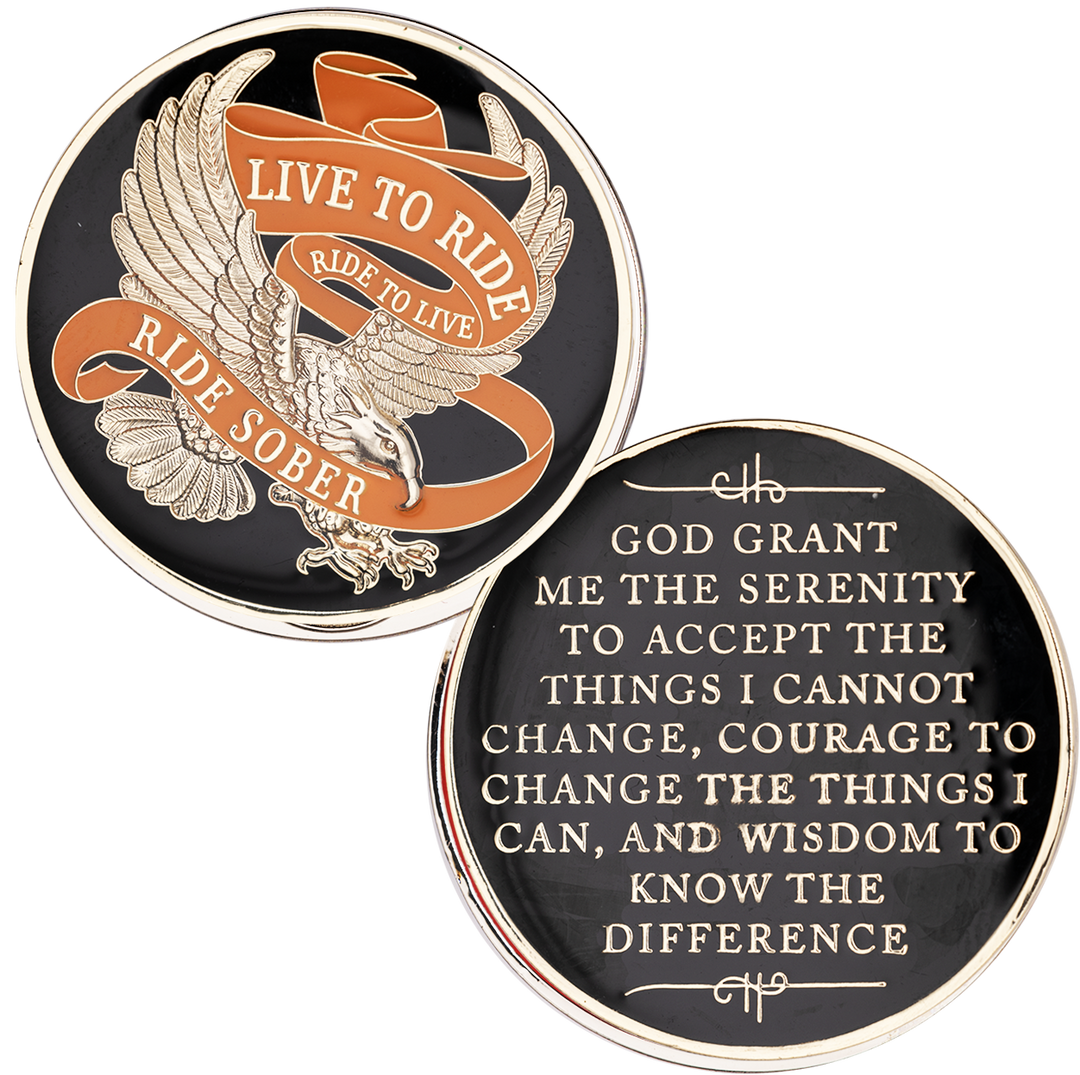 Live To Ride Medallion - Recovery Medallion from Choices Books & Gifts