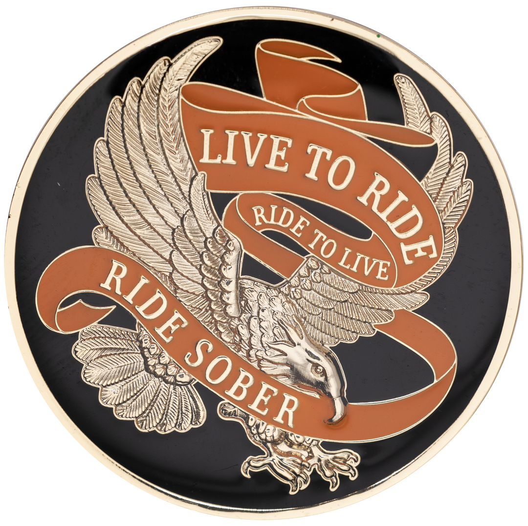 Live To Ride Medallion - Recovery Medallion from Choices Books & Gifts