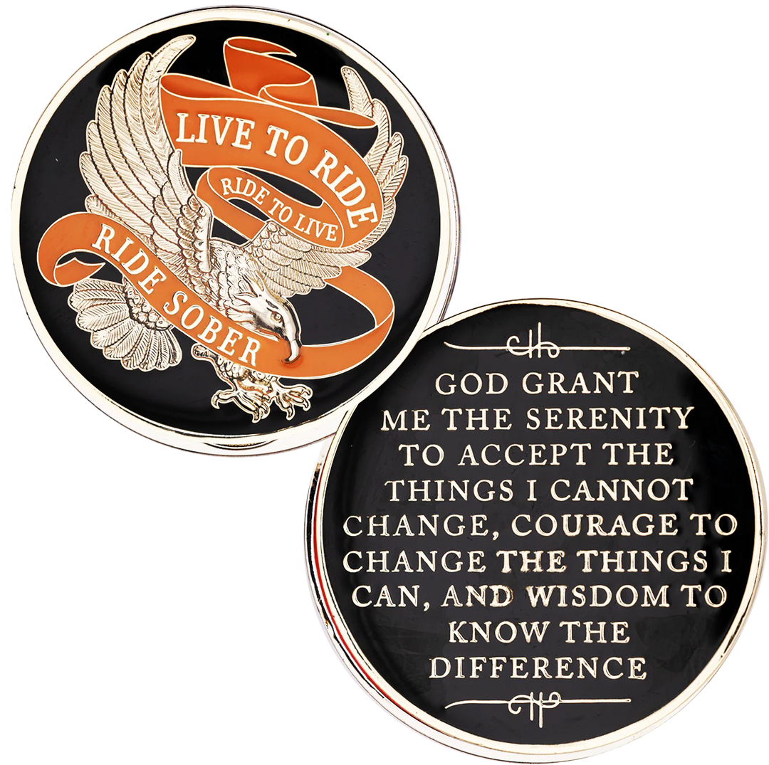 Live To Ride Medallion - Recovery Medallion from Choices Books & Gifts