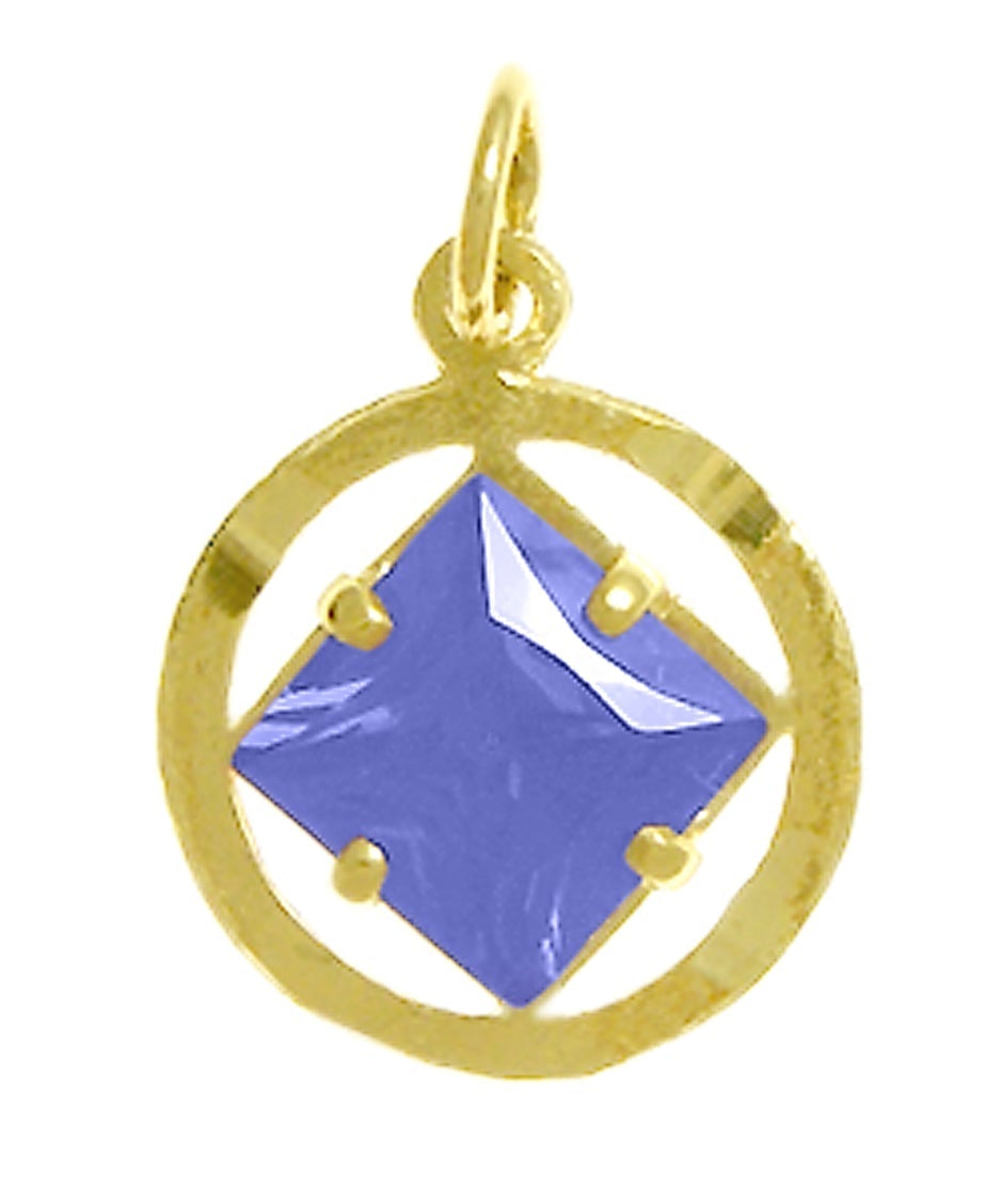 N03. NA Birthstone Pendant - 12 Different Colors, 14 kt Gold. - Premium Jewelry from 12 Step Gold by Jonathan Friedman - Just $149! Shop now at Choices Books & Gifts