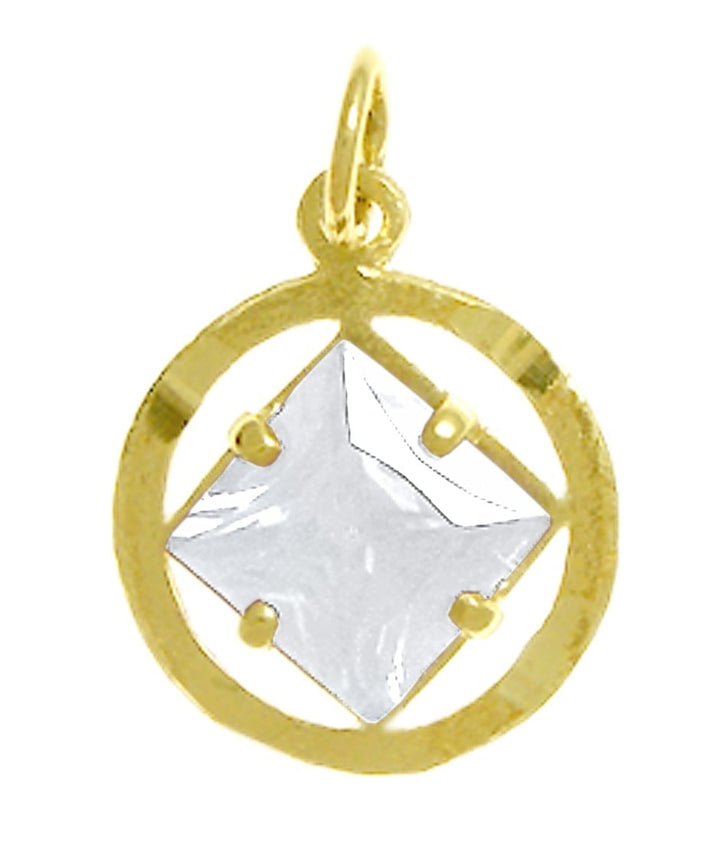 N03. NA Birthstone Pendant - 12 Different Colors, 14 kt Gold. - Premium Jewelry from 12 Step Gold by Jonathan Friedman - Just $149! Shop now at Choices Books & Gifts