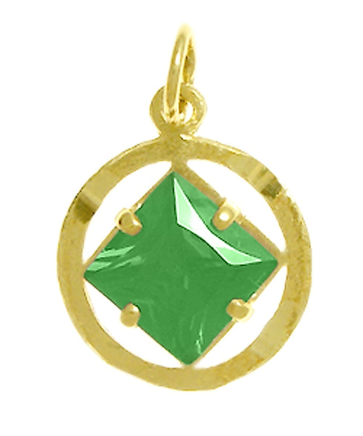 N03. NA Birthstone Pendant - 12 Different Colors, 14 kt Gold. - Premium Jewelry from 12 Step Gold by Jonathan Friedman - Just $149! Shop now at Choices Books & Gifts