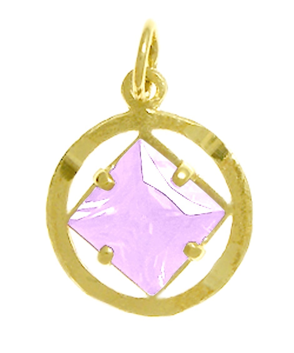 N03. NA Birthstone Pendant - 12 Different Colors, 14 kt Gold. - Premium Jewelry from 12 Step Gold by Jonathan Friedman - Just $149! Shop now at Choices Books & Gifts