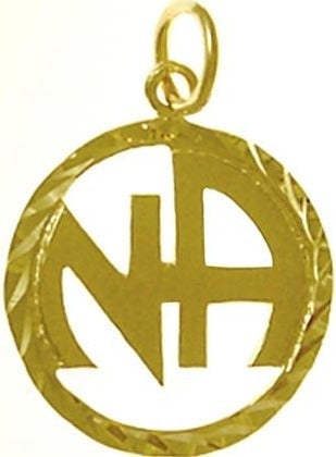 N06. NA Diamond Cut Pendant. 14KT Gold. - Premium Jewelry from 12 Step Gold by Jonathan Friedman - Just $149! Shop now at Choices Books & Gifts