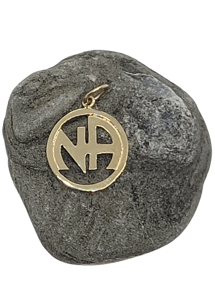 N13. NA Initials, Pendant 14KT Gold. - Premium Jewelry from 12 Step Gold by Jonathan Friedman - Just $149! Shop now at Choices Books & Gifts