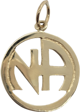 N13. NA Initials, Pendant 14KT Gold. - Premium Jewelry from 12 Step Gold by Jonathan Friedman - Just $149! Shop now at Choices Books & Gifts