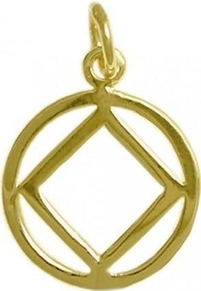 N19. NA Pendant, Medium Sized. 14KT Gold. - Premium Jewelry from 12 Step Gold by Jonathan Friedman - Just $130! Shop now at Choices Books & Gifts