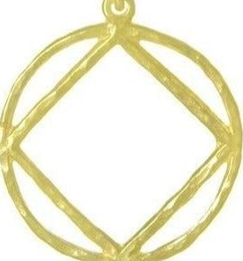 N20.  NA Pendant. Wire Style. 14KT Gold. - Premium Jewelry from 12 Step Gold by Jonathan Friedman - Just $570! Shop now at Choices Books & Gifts
