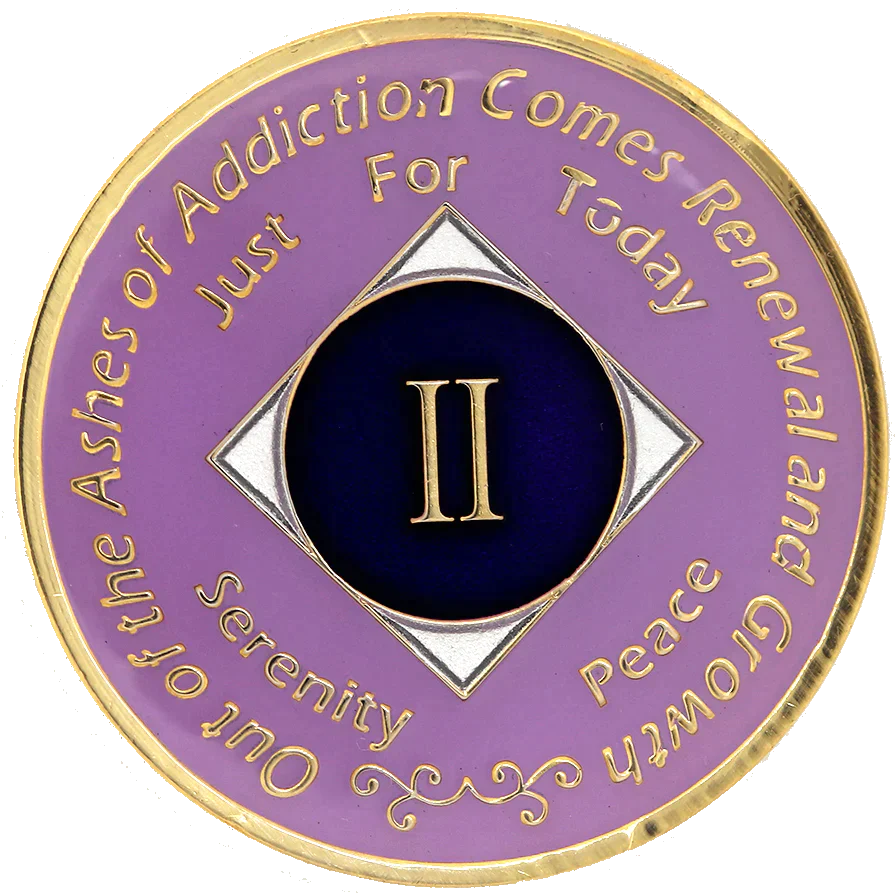 #N22. NA Medallion Lavender Coin (1-40) - Premium Medallions from Choices - Just $13.95! Shop now at Choices Books & Gifts