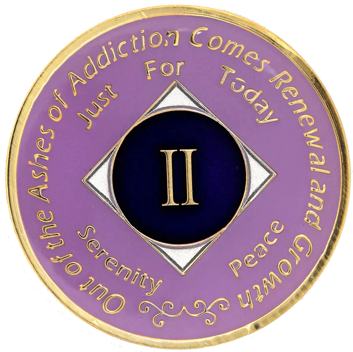 #N22. NA Medallion Lavender Coin (1-40) - Premium Medallions from Choices - Just $13.95! Shop now at Choices Books & Gifts