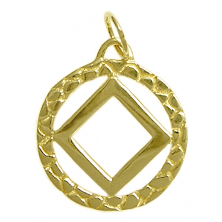 N23. NA Nugget Style Pendant 14KT Gold. - Premium Jewelry from 12 Step Gold by Jonathan Friedman - Just $190! Shop now at Choices Books & Gifts