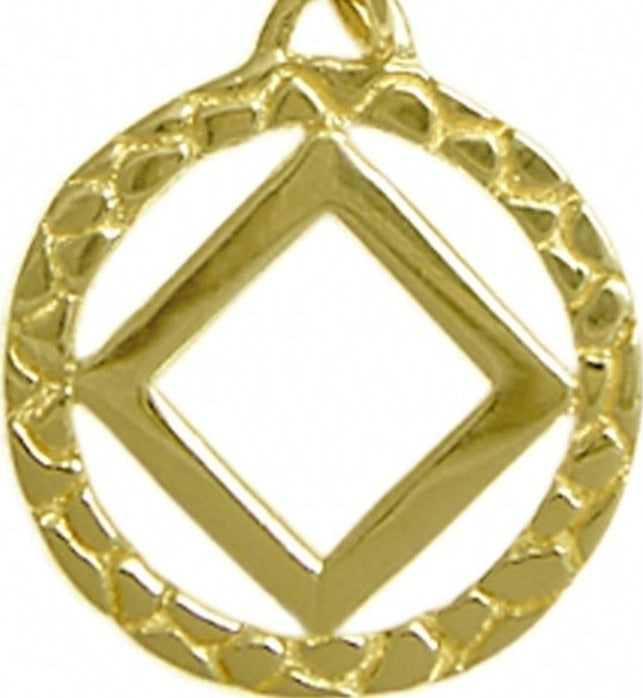 N23. NA Nugget Style Pendant 14KT Gold. - Premium Jewelry from 12 Step Gold by Jonathan Friedman - Just $190! Shop now at Choices Books & Gifts