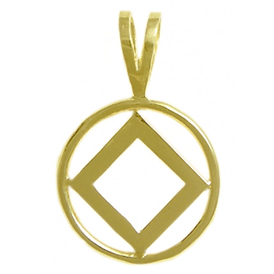 N24. NA Pendant 14KT Gold. - Premium Jewelry from 12 Step Gold by Jonathan Friedman - Just $170! Shop now at Choices Books & Gifts