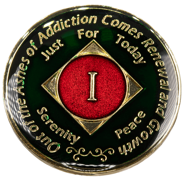 #N33. NA Medallion Black/Red Coin (1-45) - Premium Medallions from Choices - Just $13.95! Shop now at Choices Books & Gifts