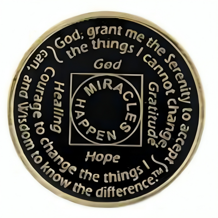 #N35a. NA Black Coin w/ Rainbow Bling (Years 1-45)