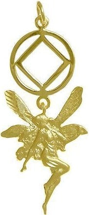 N36. NA w Magical Fairy Pendant.  14KT Gold. - Premium Jewelry from 12 Step Gold by Jonathan Friedman - Just $420! Shop now at Choices Books & Gifts