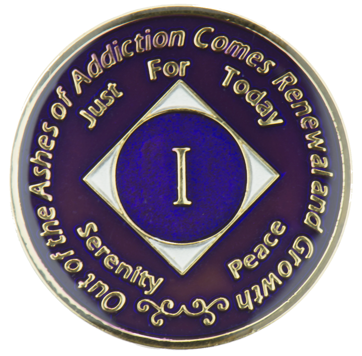 #N39.  NA Medallion Purple (1-45) - Premium Medallions from Choices - Just $13.95! Shop now at Choices Books & Gifts