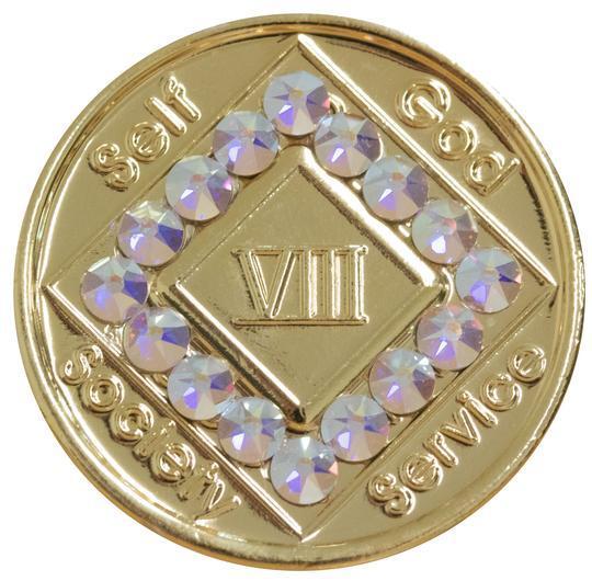 #N48a. NA Brz Medallion w AB Crystals Bling (1-60) - Premium Medallions from Choices - Just $21.95! Shop now at Choices Books & Gifts