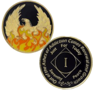 #N55. NA Out of Ashes Phoenix Medallion (1-45) - Premium Medallions from Choices - Just $13.95! Shop now at Choices Books & Gifts